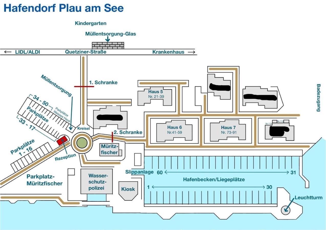 Hafendorf Haus 5_ Apartment 3 Plau am See Dış mekan fotoğraf